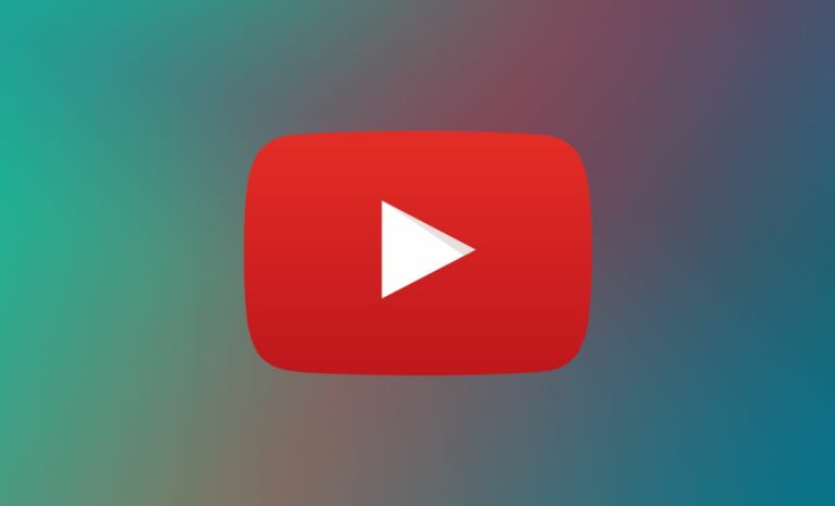 gradient background with red youtube play symbol